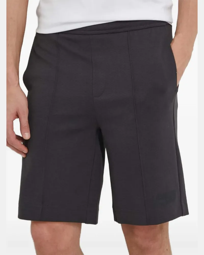 HUGO BOSS Shorts mit Logo-Einsatz - Grau Grau