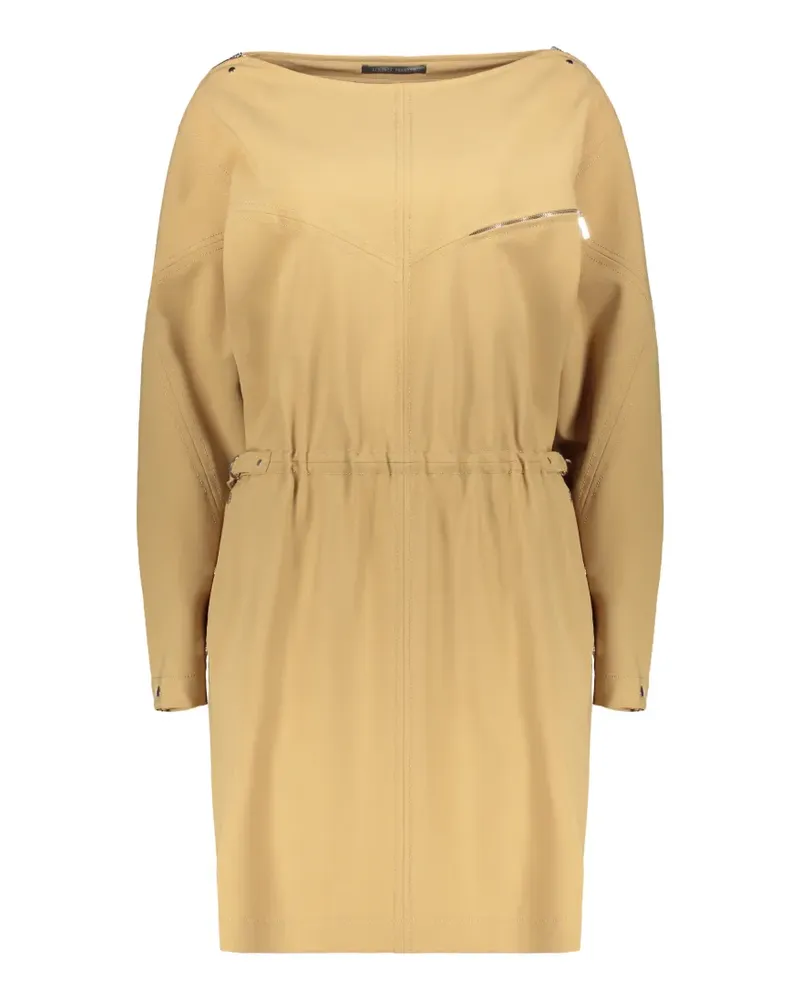 Alberta Ferretti belted long-sleeve mini dress - Gelb Gelb