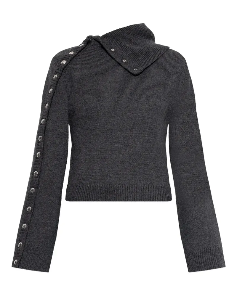 IRO Pullover mit geknöpftem Stehkragen - Grau Grau