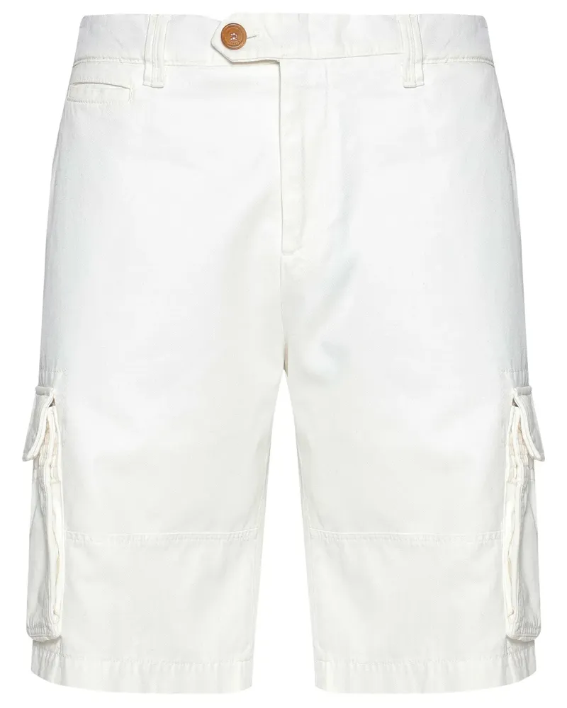 Brunello Cucinelli Klassische Cargo-Shorts - Weiß Weiß