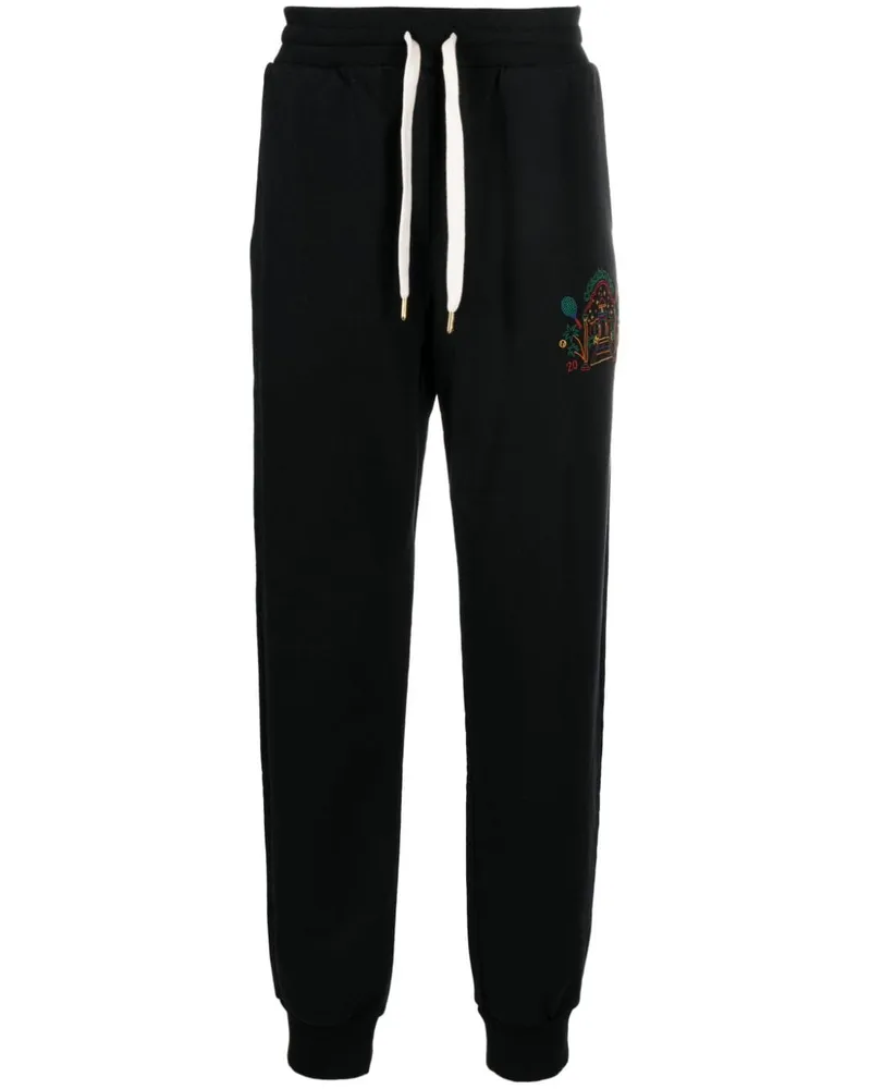 Casablanca Paris Rainbow Crayon Temple Jogginghose - Schwarz Schwarz