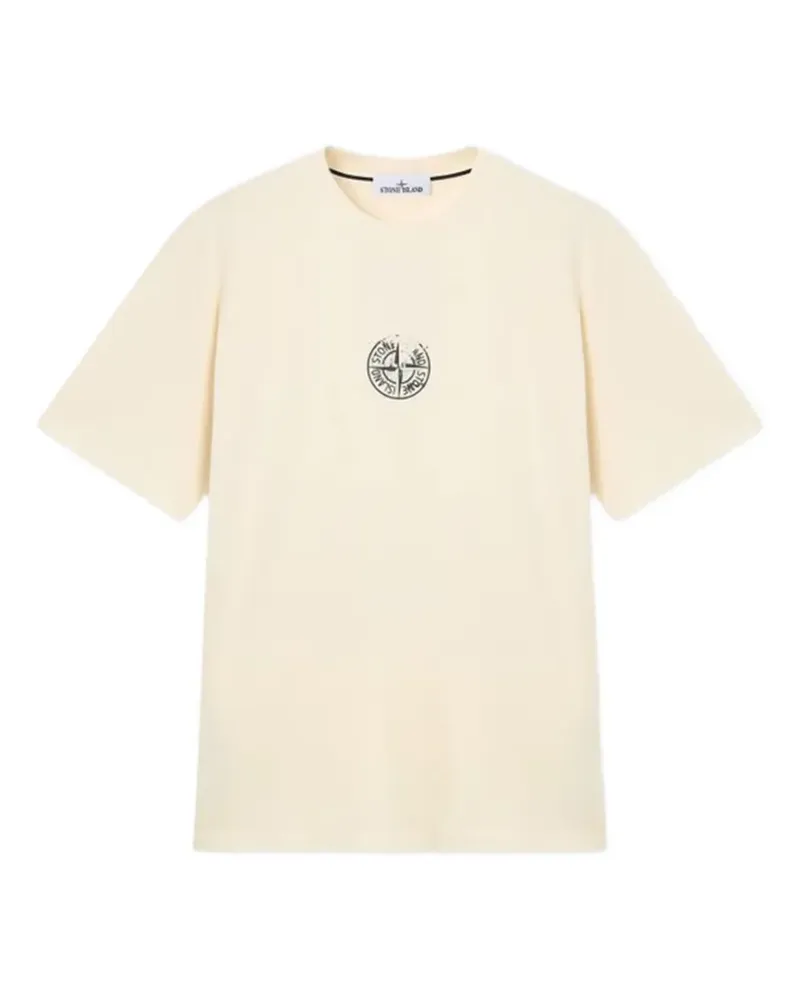 Stone Island T-Shirt mit Logo-Print - Nude Nude