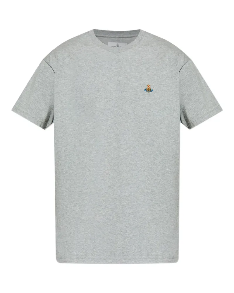 Vivienne Westwood T-Shirt mit Logo-Stickerei - Grau Grau