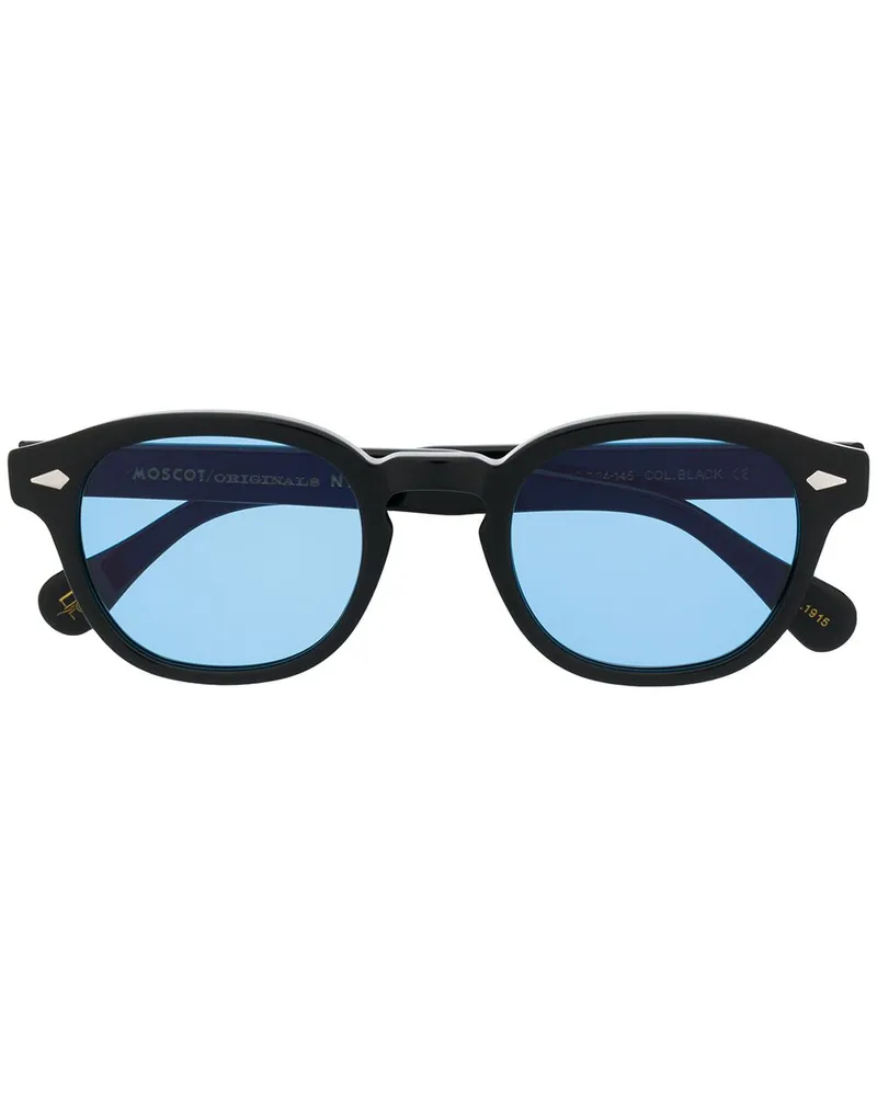 MOSCOT Runde 'Lemtosh' Sonnenbrille - Schwarz Schwarz