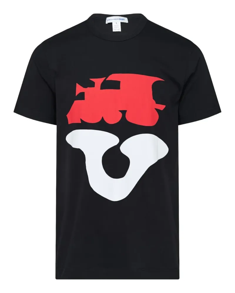 Comme des Garçons T-Shirt mit grafischem Print - Schwarz Schwarz