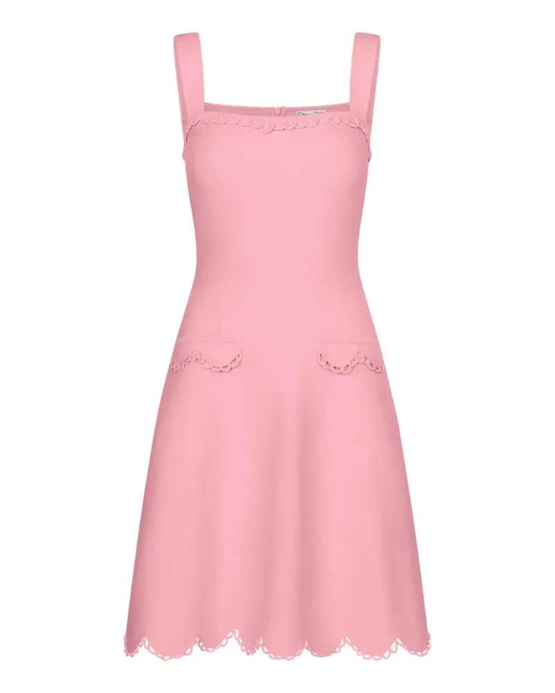 Oscar de la Renta Kleid mit eckigem Kragen - Rosa Rosa