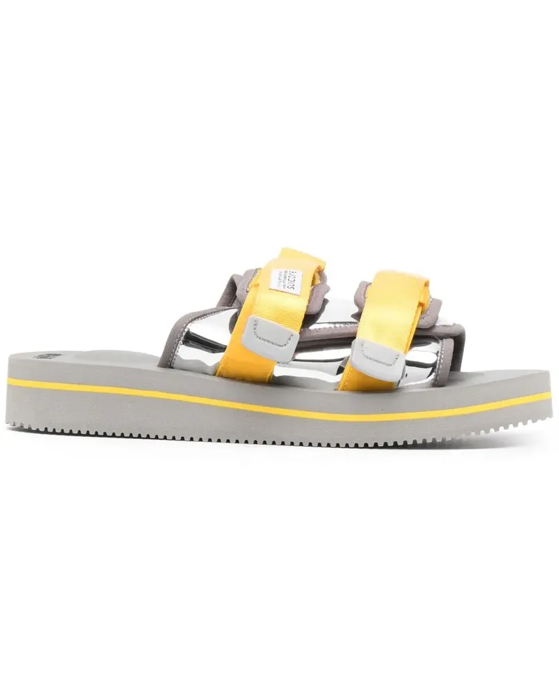 SUICOKE Kaw Pantoletten mit Klettverschluss - Grau Grau