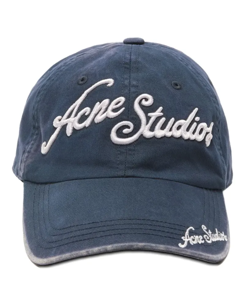 Acne Studios Hut mit Logo-Stickerei - Blau Blau