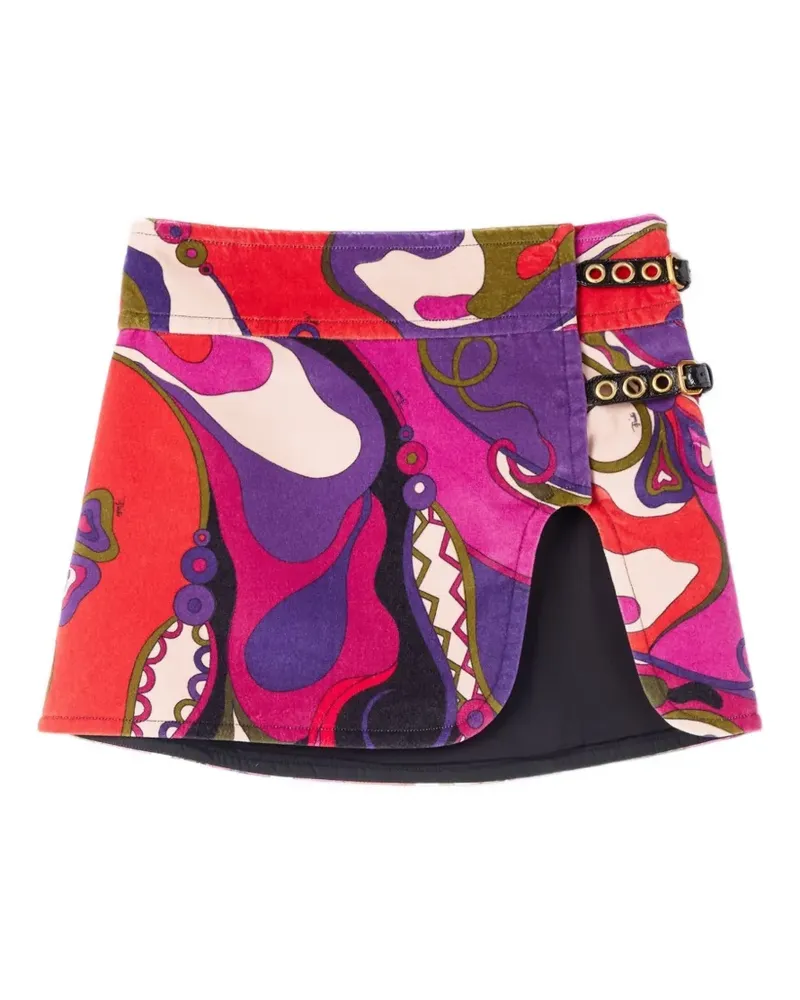 Emilio Pucci Minirock mit B-Schnalle - Violett Violett