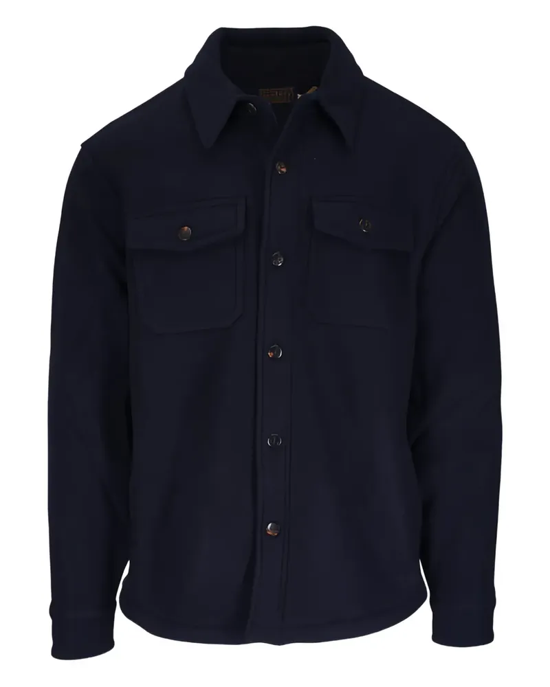 Faherty Range Hemdjacke mit Taschen - Blau Blau