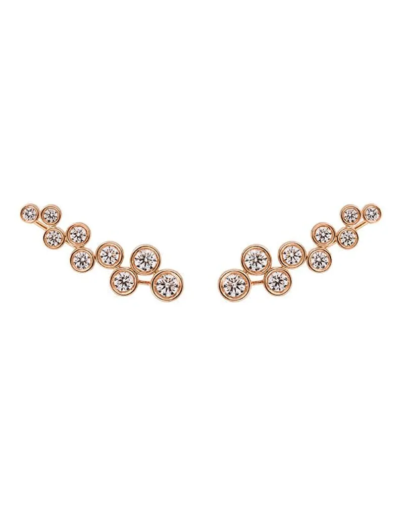 Alinka 18kt Sasha Rotgoldohrringe mit Diamanten - Rosa Rosa