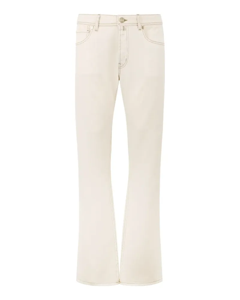 Billionaire Jeans mit bestickten Taschen - Nude Nude