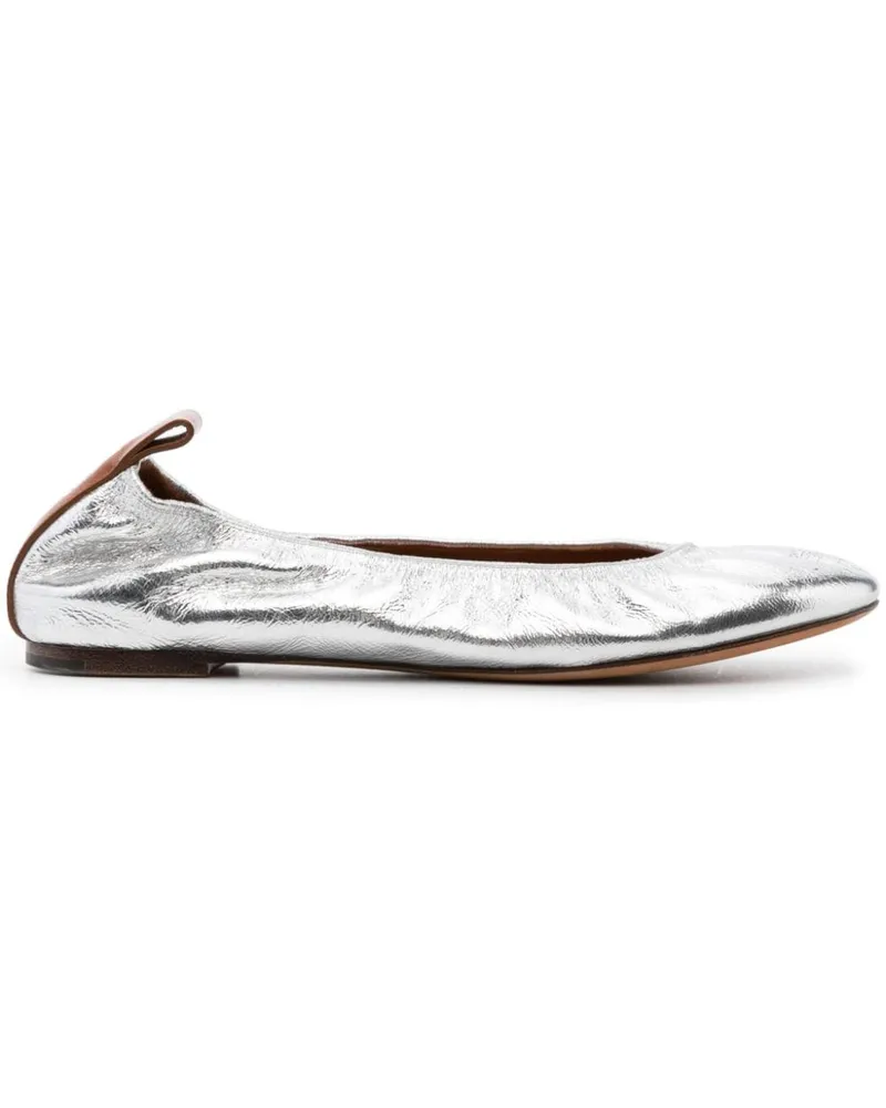 Lanvin Ballerinas im Metallic-Look - Silber Silber