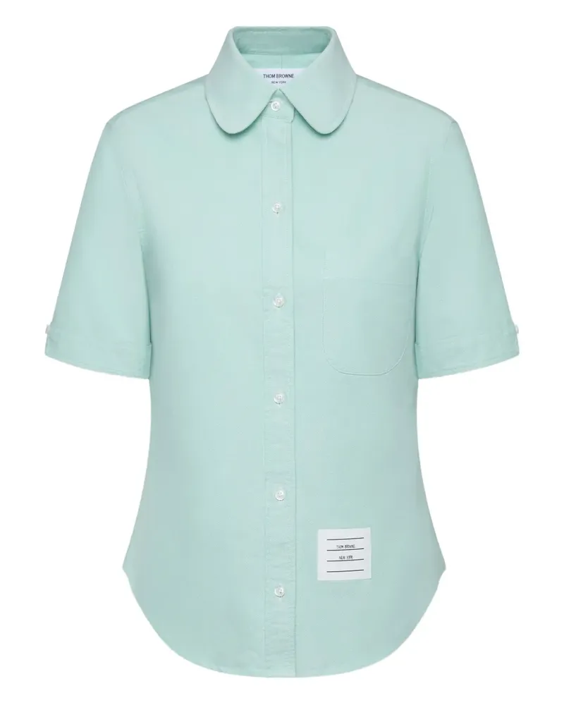Thom Browne Oxford-Hemd mit Rundkragen - Blau Blau