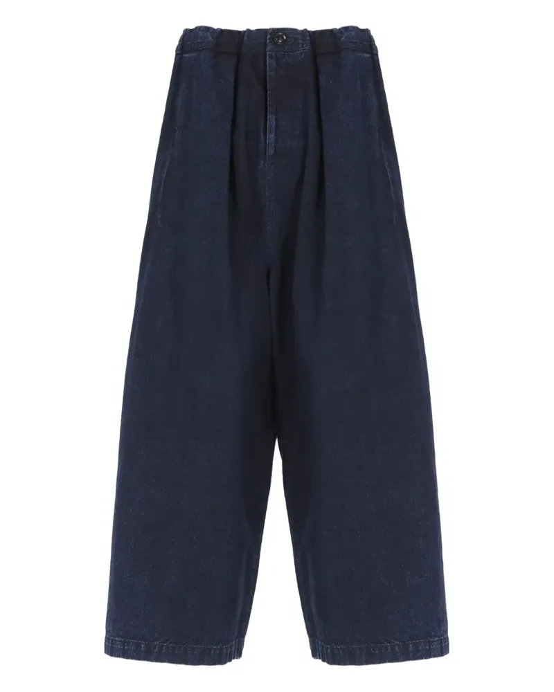 Yohji Yamamoto Jeans mit elastischem Bund - Blau Blau