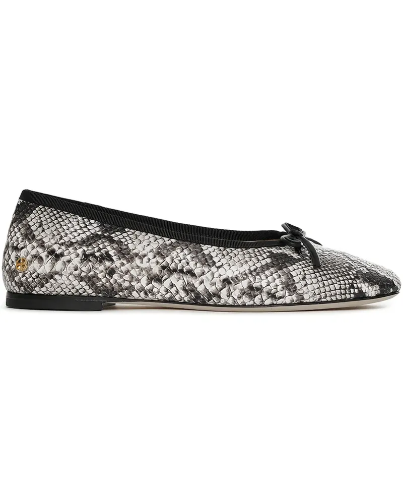 Anine Bing Jamie Ballerinas mit Schleife - Weiß Weiß