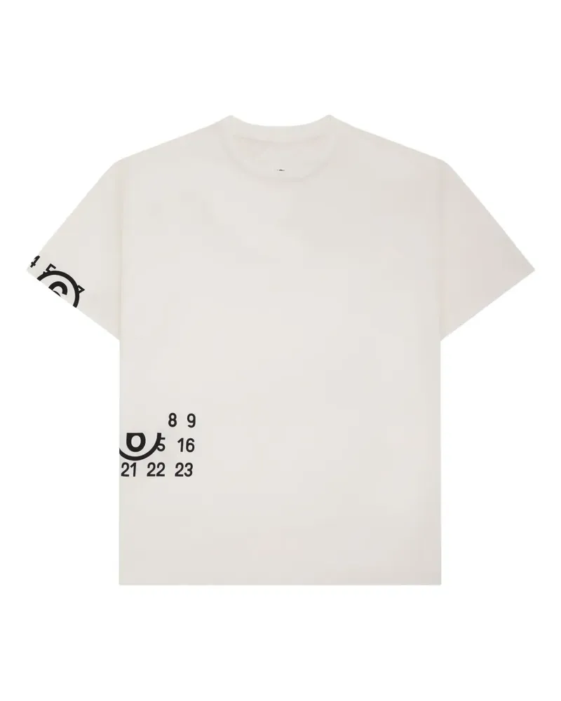 Maison Margiela Numbers T-Shirt - Weiß Weiß