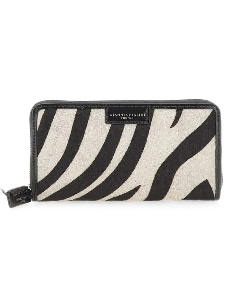 Gianni Chiarini Horsy zebra-print wallet - Schwarz Schwarz