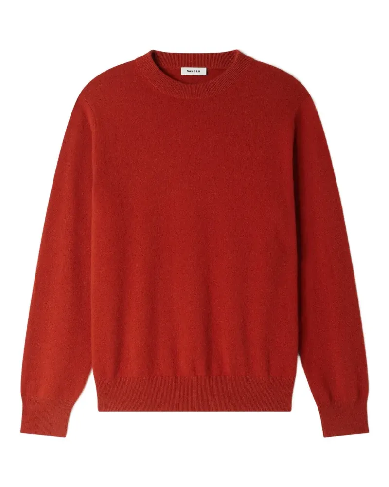 Sandro Klassischer Kaschmirpullover - Orange Orange