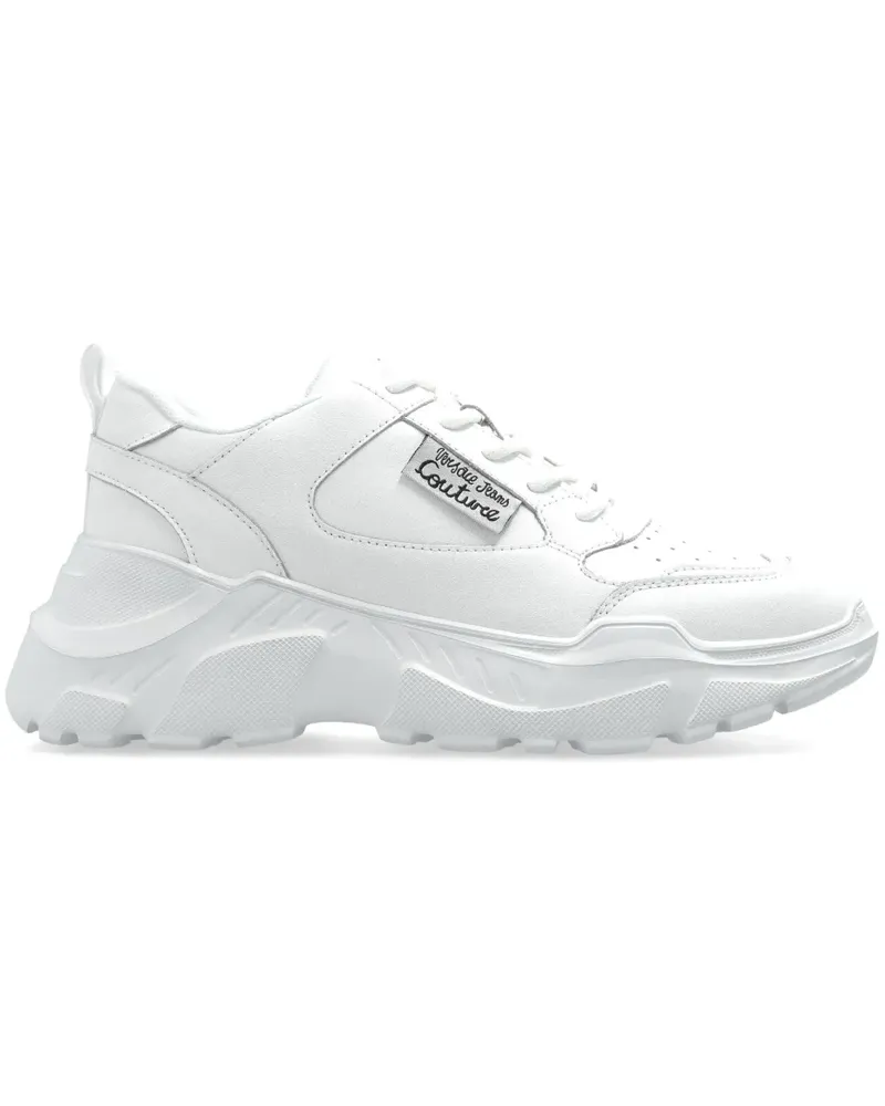 Versace Jeans Sneakers mit Logo-Patch - Weiß Weiß