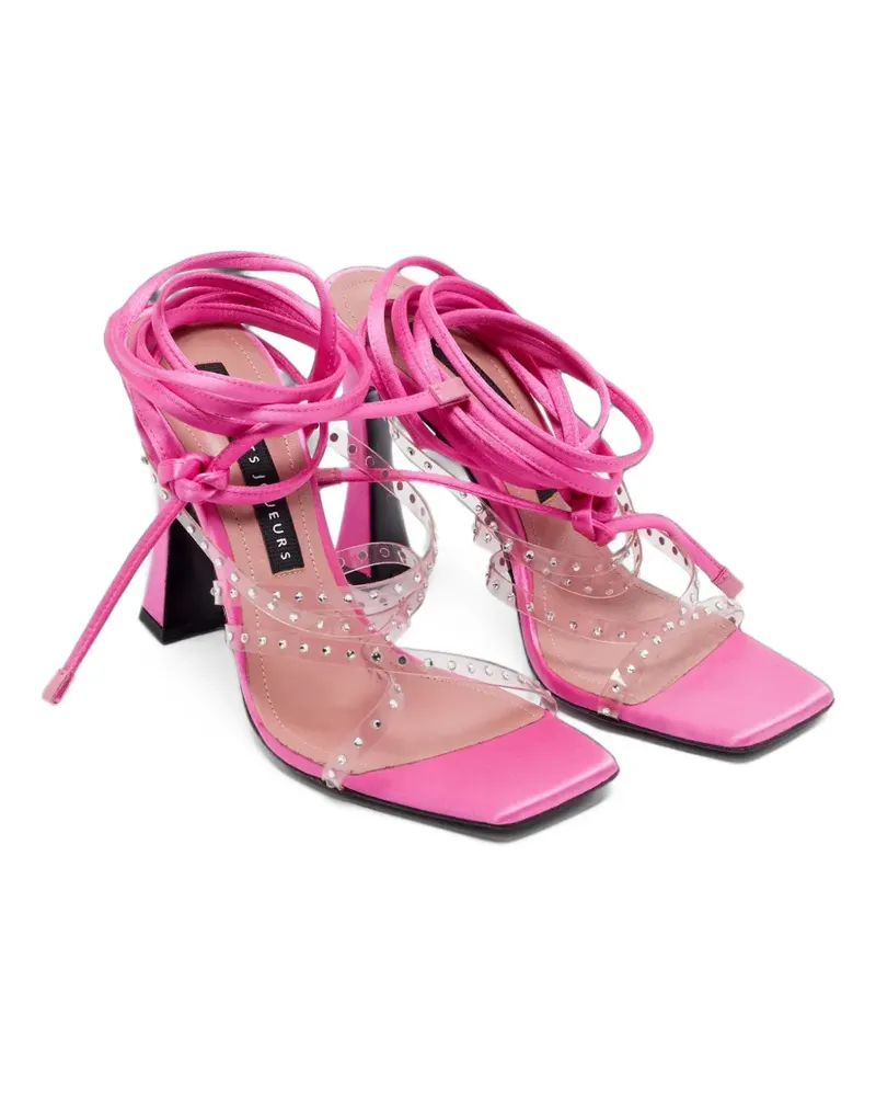 Les Petits Joueurs embellished sandals - Rosa Rosa
