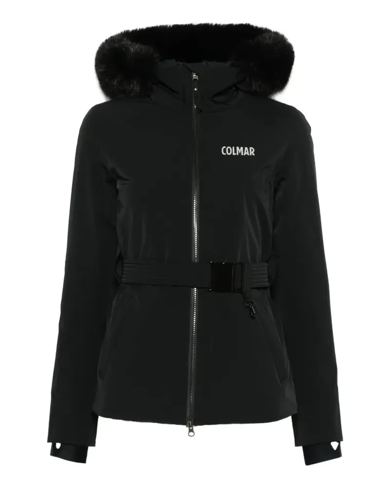 Colmar Skijacke mit Faux Fur - Schwarz Schwarz