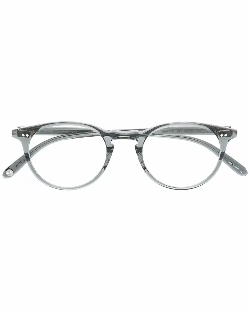 Garrett Leight Runde Winward Brille - Grau Grau