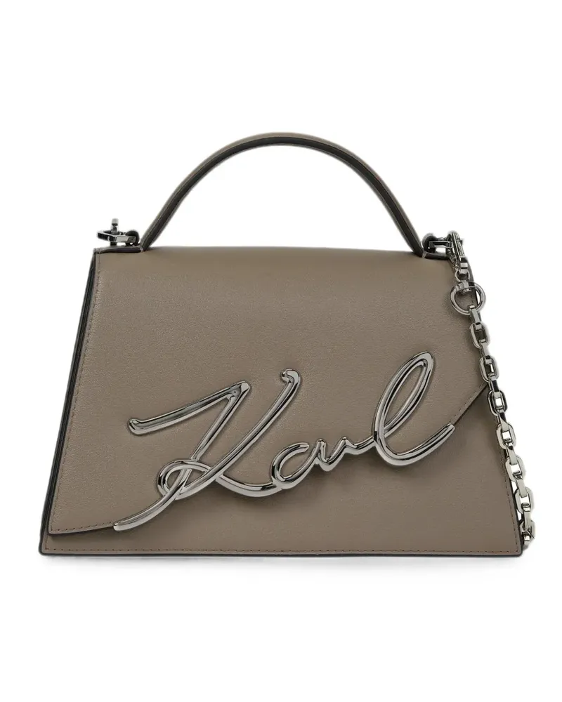 Karl Lagerfeld Mittelgroße K/Signature Umhängetasche - Grau Grau