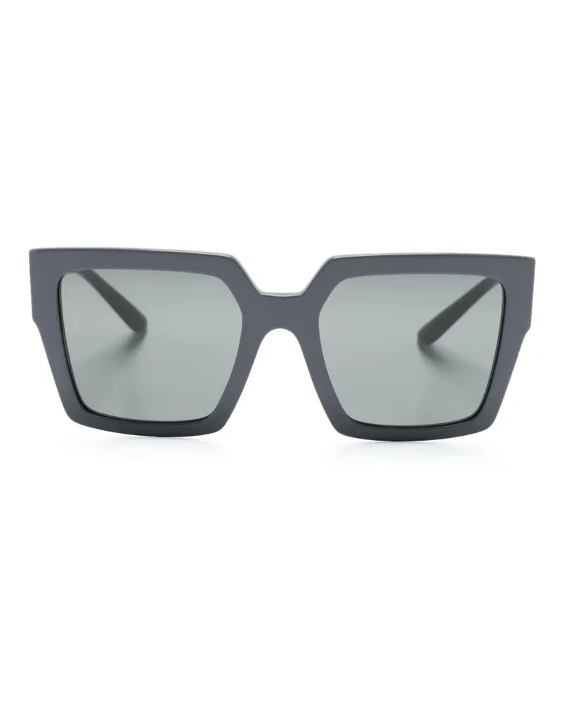 Dolce & Gabbana Sonnenbrille mit eckigem Gestell - Grau Grau