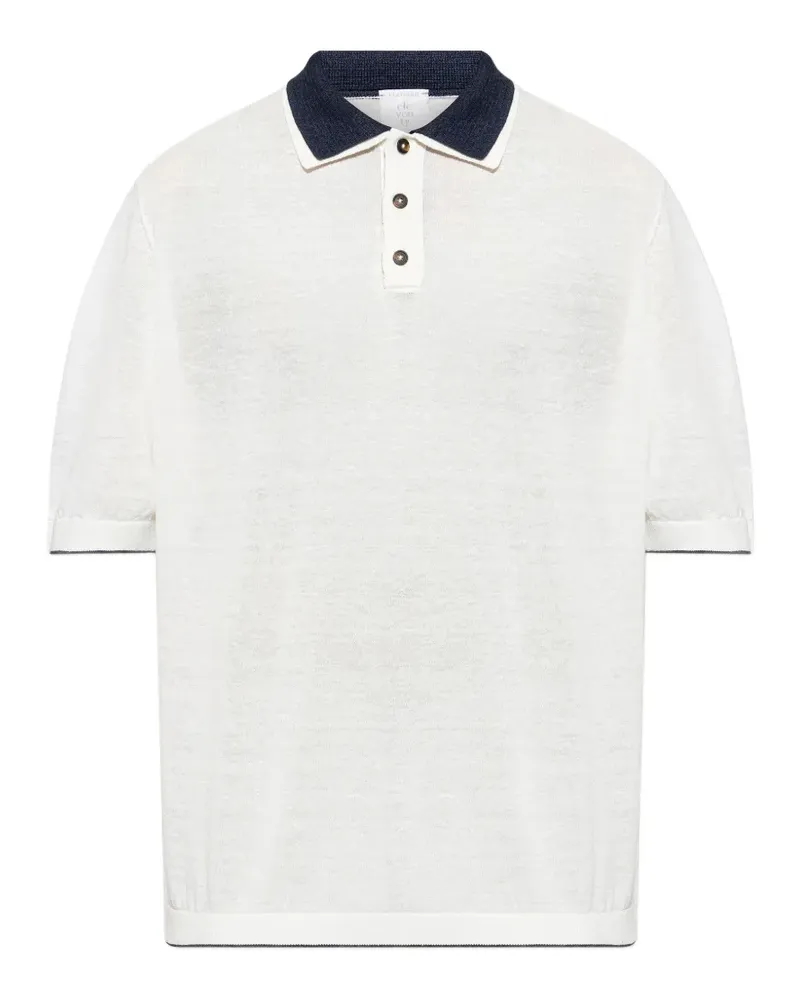 Eleventy buttoned polo shirt - Weiß Weiß