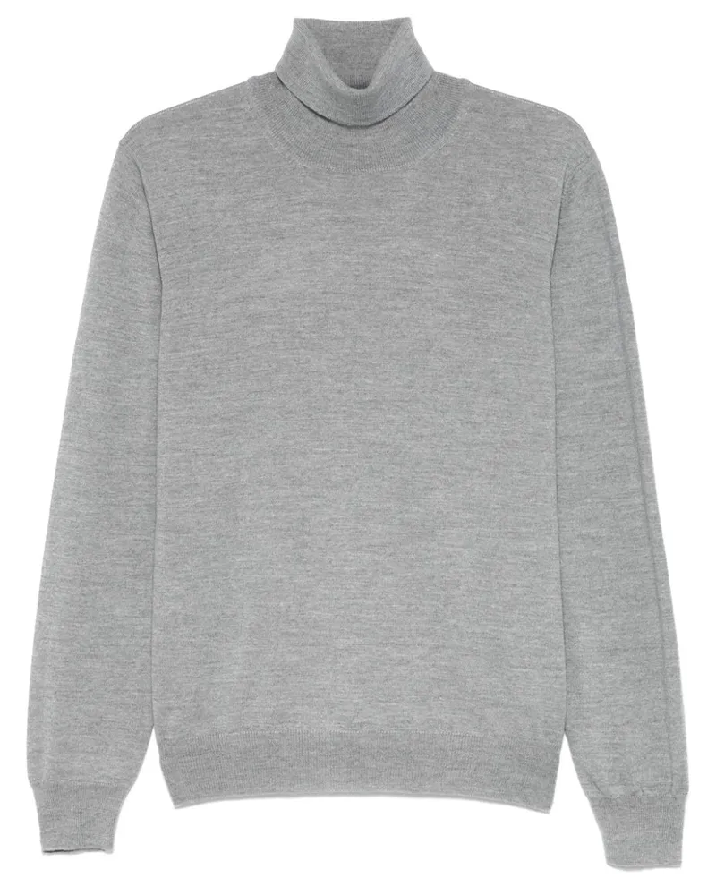 D4.0 Klassischer Pullover - Grau Grau
