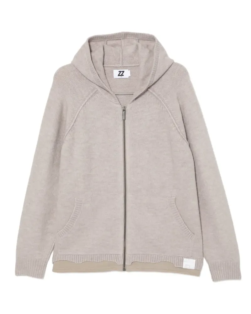Izzue Cardigan mit Logo-Patch - Nude Nude