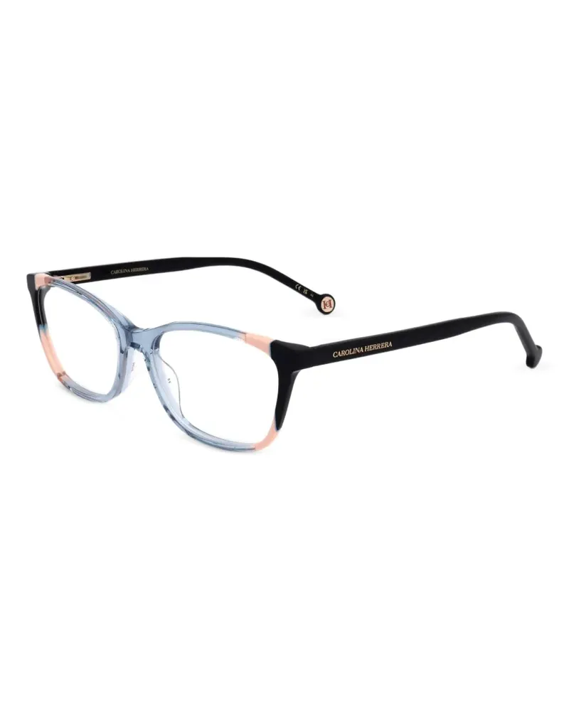 Carolina Herrera New York Brille mit eckigem Gestell - Blau Blau