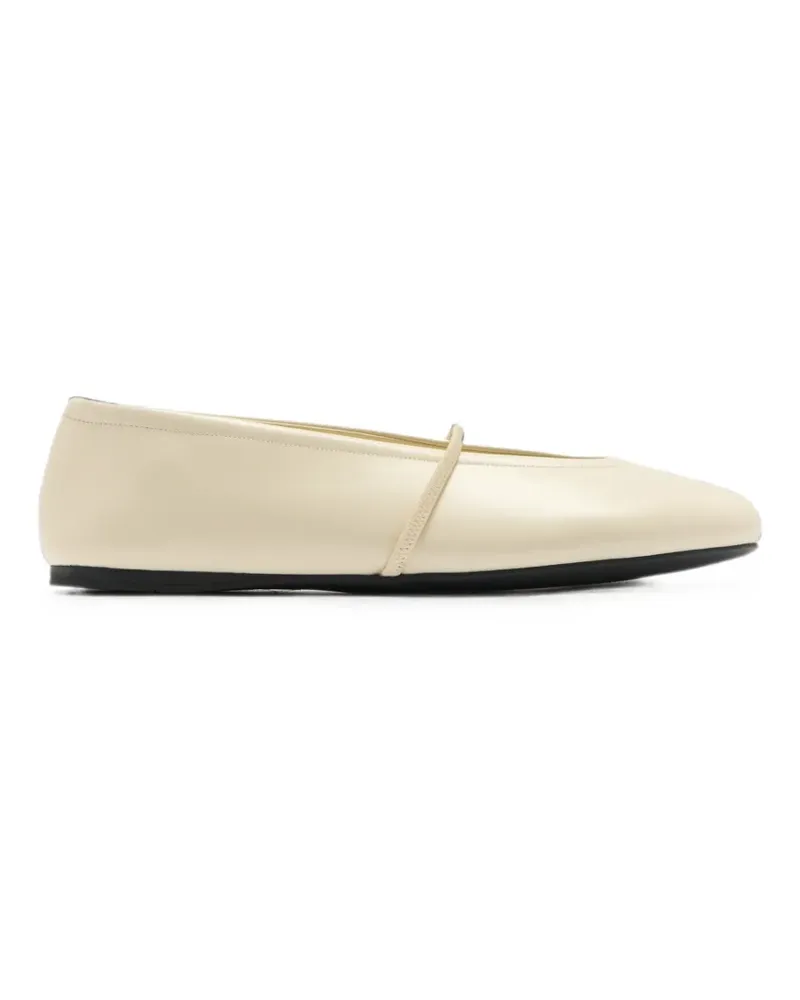 Miu Miu Ballerinas mit Logo-Print - Nude Nude