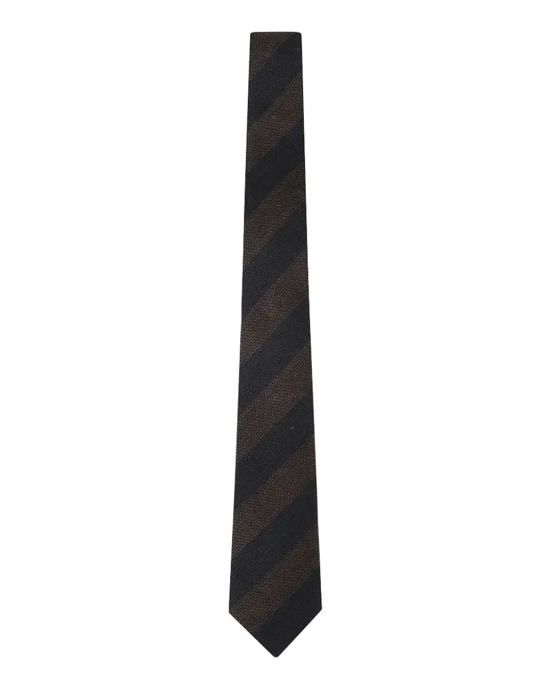Tagliatore Krawatte mit diagonalen Streifen - Braun Braun