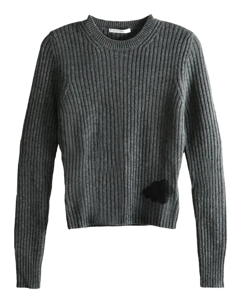 Cecilie Bahnsen Gerippter Pullover - Grau Grau