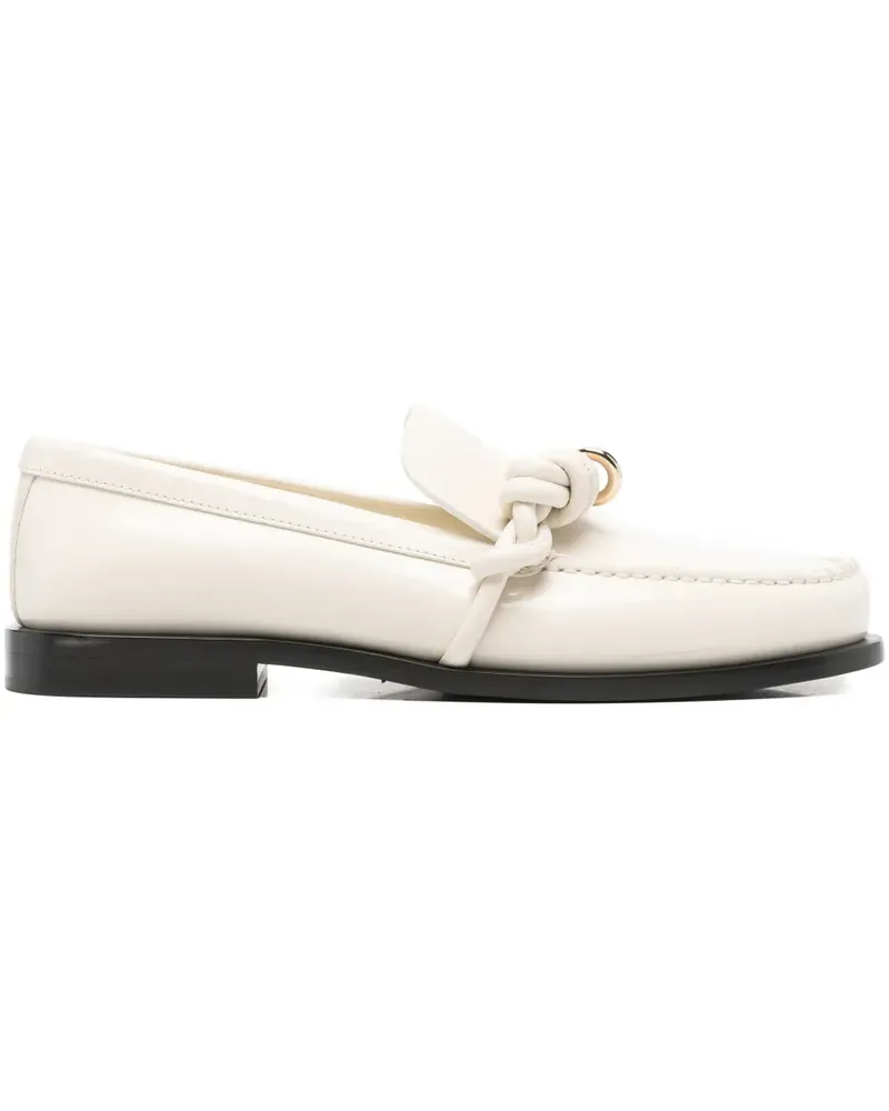 Jil Sander knotted-upper loafers - Nude Nude