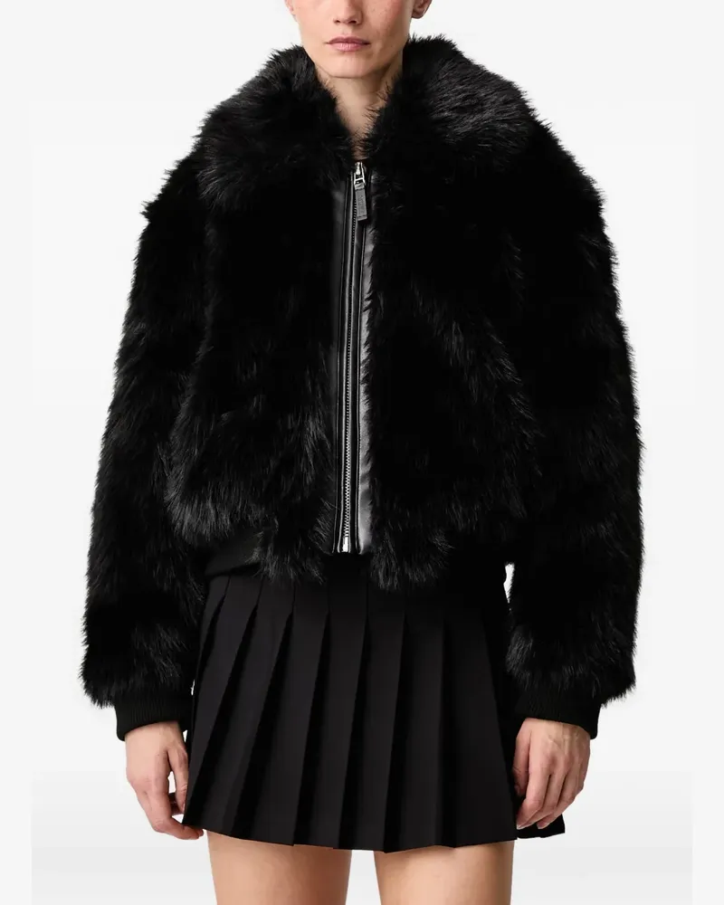 WRSTBHVR Gelija Jacke aus Faux Fur - Schwarz Schwarz