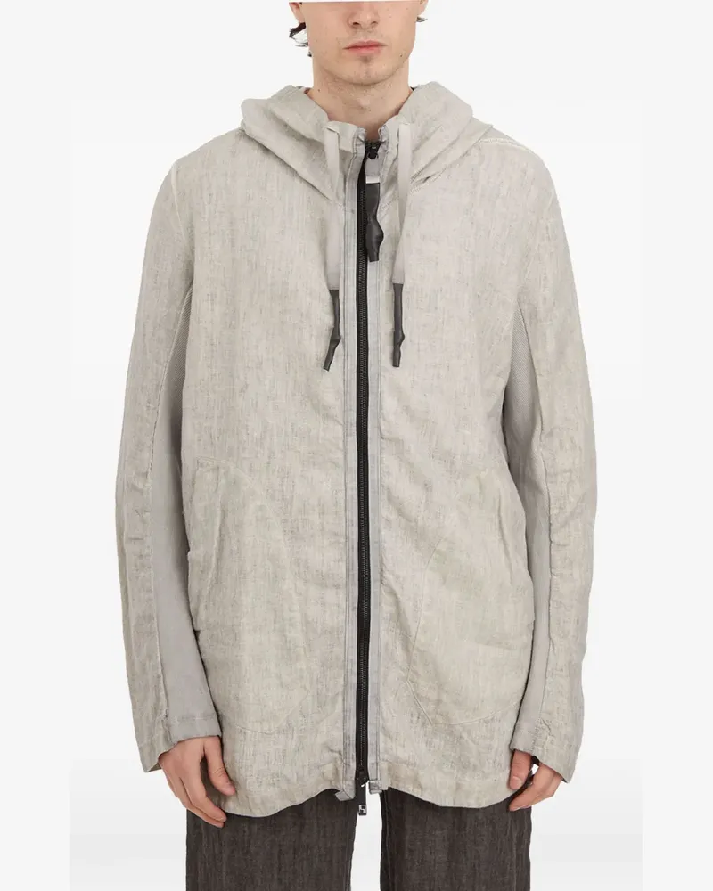 Isaac Sellam zip hooded jacket - Grau Grau