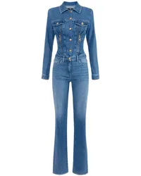 Elisabetta Franchi Jumpsuit mit Reißverschluss Blau