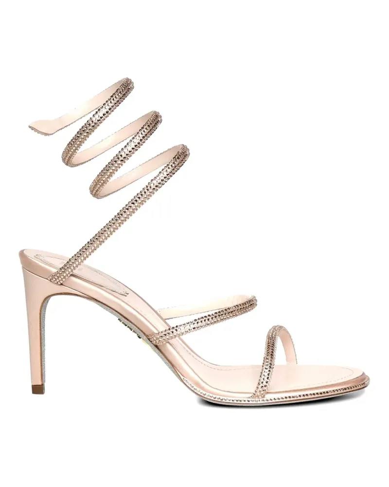 René Caovilla Cleo embellished wrap sandals - Rosa Rosa