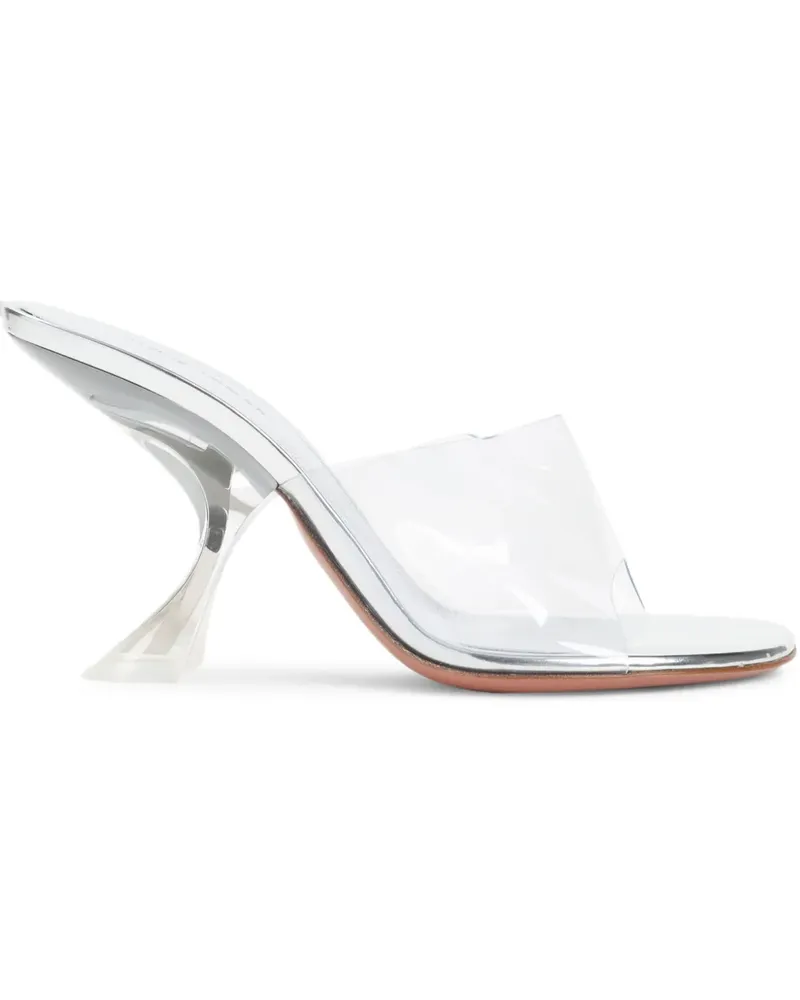 Amina Muaddi Sandalen mit Design-Absatz - Nude Nude