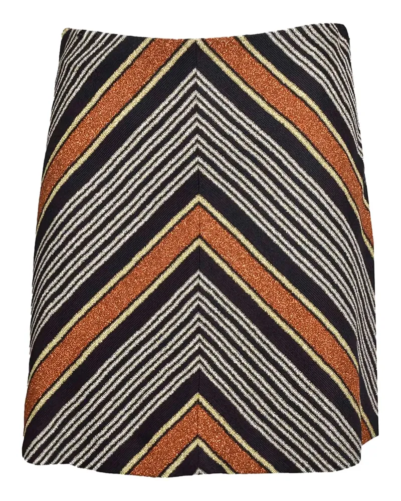 Missoni Minirock aus Lamé - Braun Braun