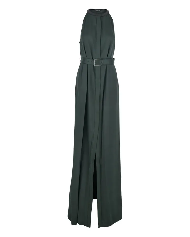 Tom Ford belted halterneck maxi dress - Grün Grün