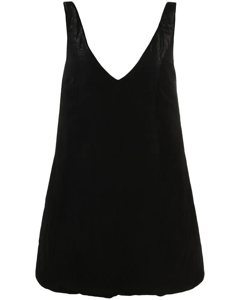 KHAITE Trägerkleid mit V-Ausschnitt - Schwarz Schwarz