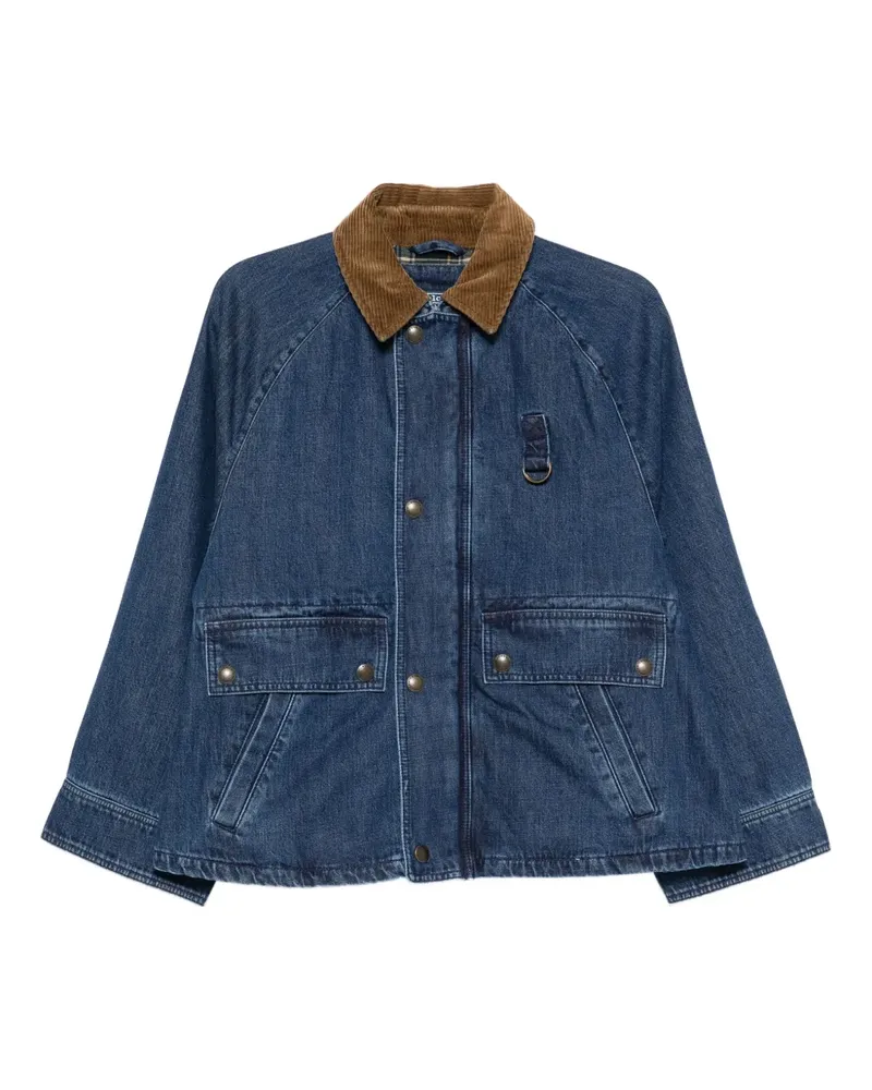 Ralph Lauren Jeansjacke mit Cordkragen - Blau Blau