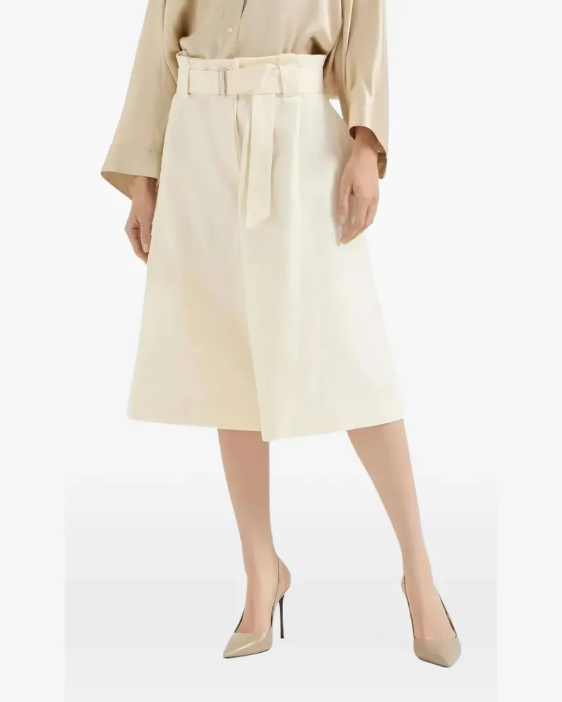 Brunello Cucinelli Plissierte Hose mit Gürtel - Nude Nude
