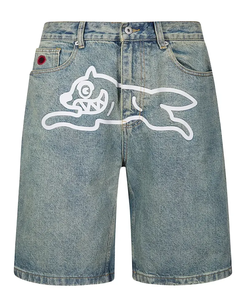 ICECREAM running dog denim shorts - Blau Blau