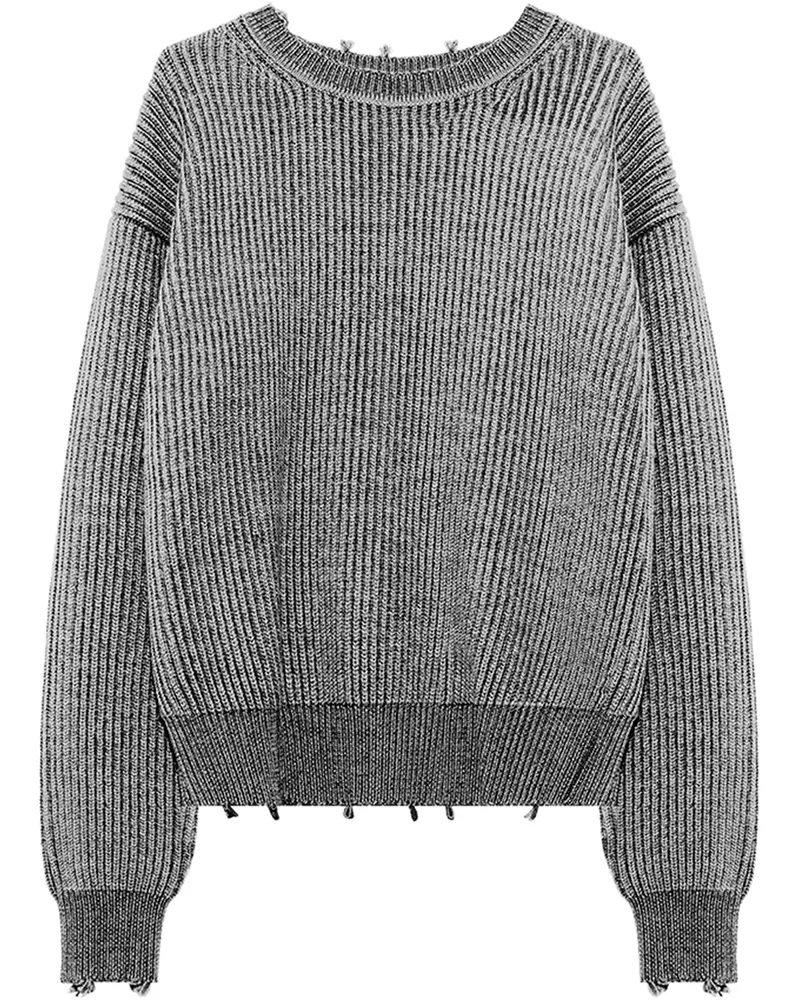 John Elliott + Co Gerippter Strickpullover - Grau Grau