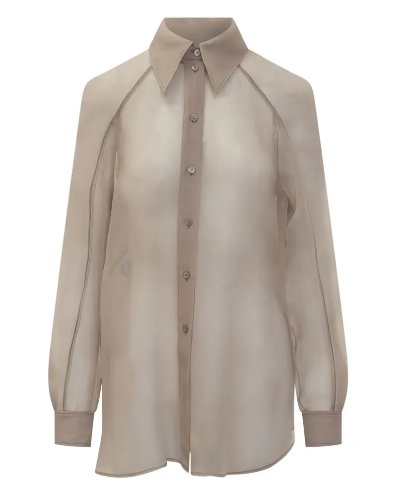 Alberta Ferretti Hemd aus Seide - Nude Nude